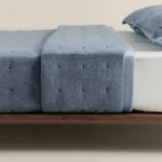 طقم لحاف شتوي مضغوط أزرق