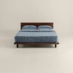 طقم لحاف شتوي مضغوط أزرق