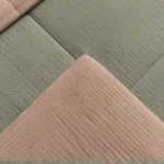 لحاف مضغوط سادة قطن لون أخضر