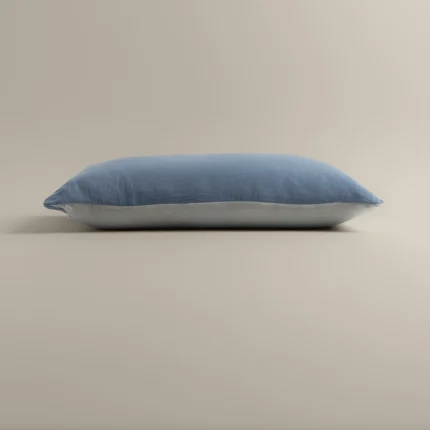 بيت مخدة قطن لون أزرق