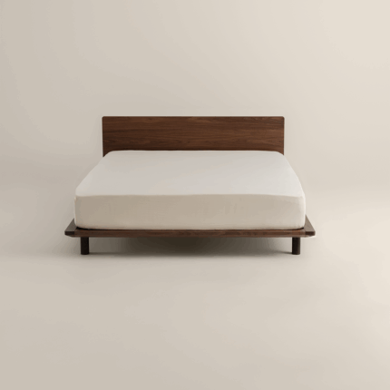 شرشف مطاط فندقي لون بيج