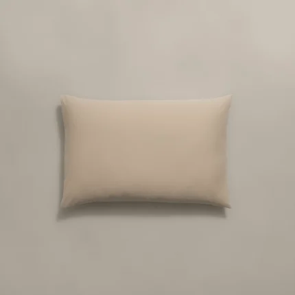 بيت مخدة قطن ٢ قطعة لون بيج غامق