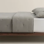 لحاف مضغوط سادة قطن أخضر