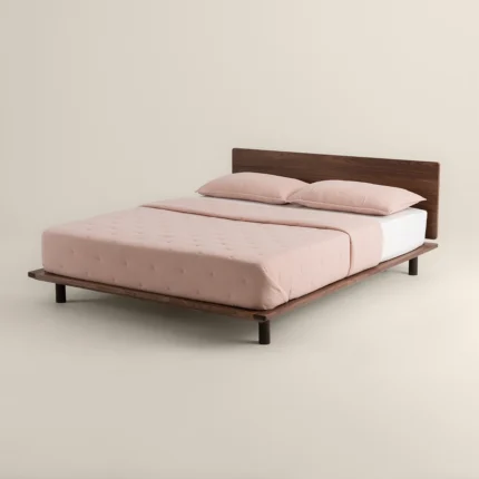 لحاف مضغوط سادة قطن بينك