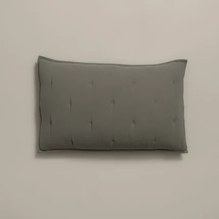 بيت مخدة قطن ٢ قطعة بلون أخضر