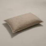 بيت مخدة ميكرو ٢ قطعة مطرز بيج غامق