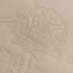 بيت مخدة ميكرو ٢ قطعة مطرز بيج غامق