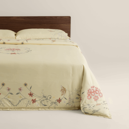 بيت لحاف ميكرو لون بيج