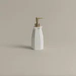 موزع صابون بولي لون أبيض