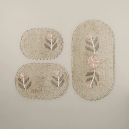 دعاسة حمام بعدة مقاسات بيج غامق