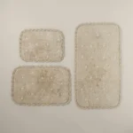 دعاسة حمام قطن بعدة مقاسات بيج غامق