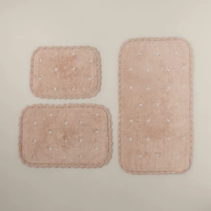 دعاسة حمام قطن بعدة مقاسات بينك