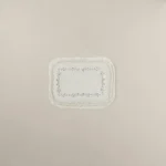 دعاسة حمام قطن مطرز بعدة مقاسات اوف وايت