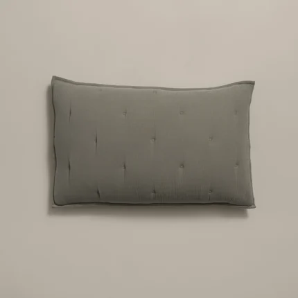 بيت مخدة قطن ٢ قطعة بلون أخضر