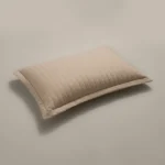 بيت مخدة قطن ٢ قطعة بيج غامق