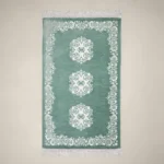 سجادة صلاة شنيل أخضر