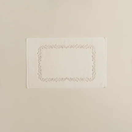 دعاسة حمام قطن مطرز ٥٠-٧٠ بيج غامق