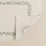 دعاسة حمام قطن مطرز ٥٠-٧٠ أخضر