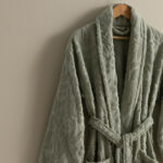 روب حمام قطن جاكار أخضر