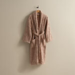 روب حمام قطن جاكار بينك