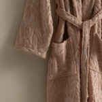 روب حمام قطن جاكار بينك