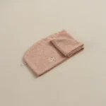 منشفة رأس قطن مطرز لون بينك