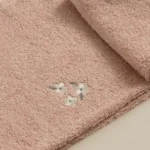 منشفة رأس قطن مطرز لون بينك