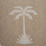 بيت مخدة قطن جاكار ٢ قطعة بيج غامق