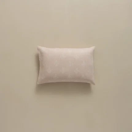 بيت مخدة قطن جاكار ٢ قطعة بينك