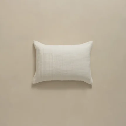 بيت مخدة قطن جاكار ٢ قطعة أوف وايت