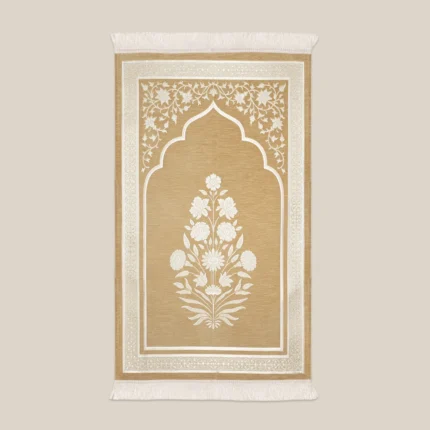 سجادة صلاة شنيل بيج غامق