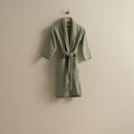 روب حمام أطفال قطن - لون اخضر