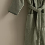 روب حمام أطفال قطن - لون اخضر