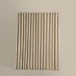 ستارة شباك شفافة بيج غامق