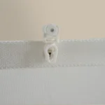 ستارة شباك شفافة باللون الأوف وايت