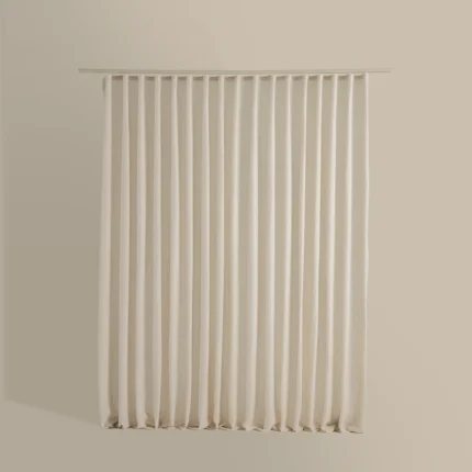 ستارة شباك شفافة بلون بيج