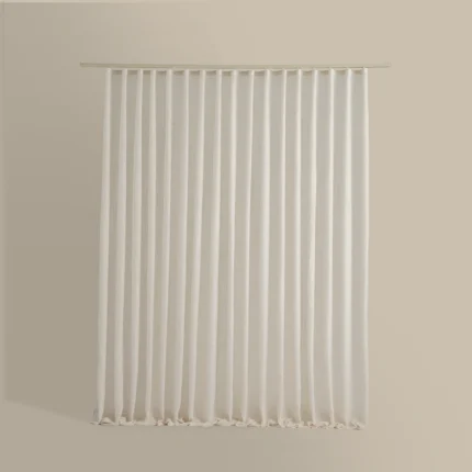 ستارة شباك شفافة بيج