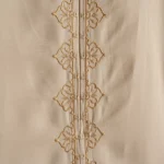 لباس صلاة ماكرو مطرز بيج غامق بسحاب