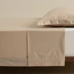 شرشرف سرير قطن بيج غامق