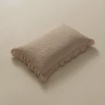 بيت مخدة ماكرو ٢ قطعة بيج غامق