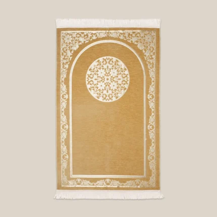 سجادة صلاة شنيل بيج غامق