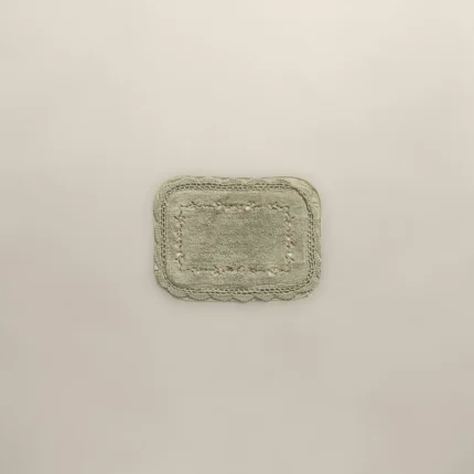 دعاسة حمام قطن مطرزة - أخضر