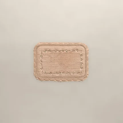 دعاسة حمام قطن مطرزة - بينك