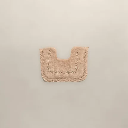 دعاسة حمام قطن مطرزة - بينك